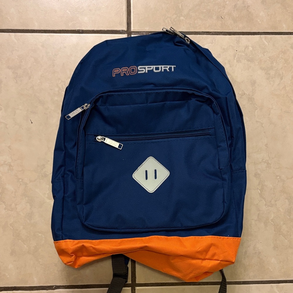 New Prosport Blue and Orange Backpack